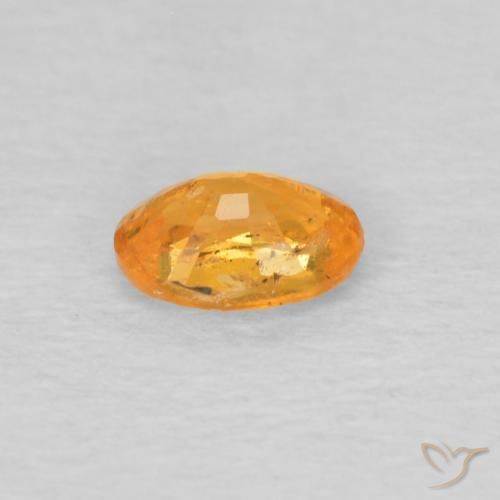 Grenat Spessartite Miel Orange naturelle ovale, 0.33 ct, VS-SI
