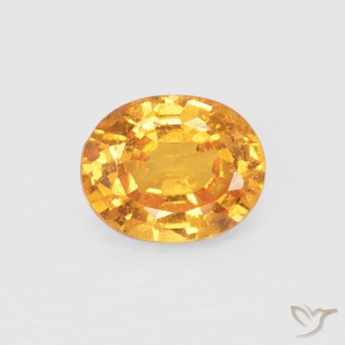 Grenat Spessartite Orange moyen naturelle ovale, 0.47 ct, VS