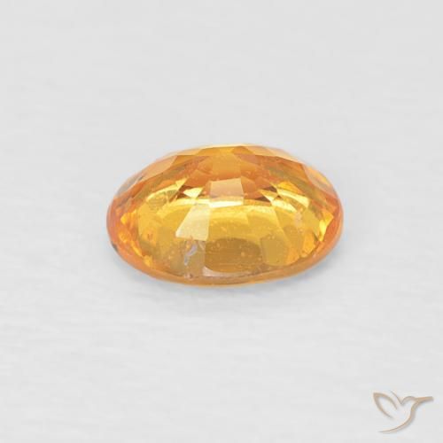 Grenat Spessartite Orange moyen naturelle ovale, 0.47 ct, VS