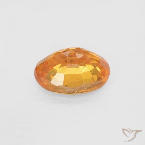 Grenat Spessartite Orange moyen naturelle ovale, 0.43 ct, VS
