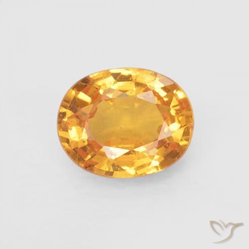 0.51ct Naturel Medium Light-Orange Grenat Spessartite, ovale, VS