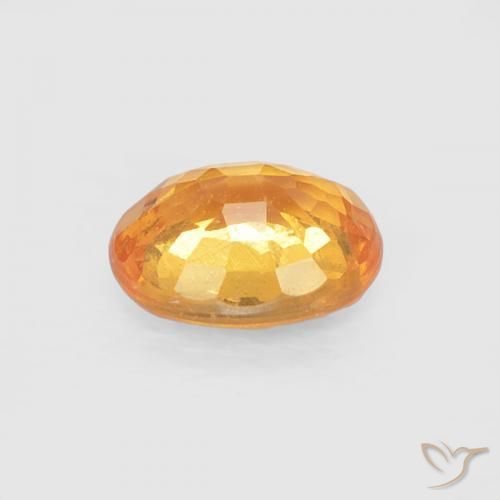 Grenat Spessartite Medium Light-Orange naturelle ovale, 0.51 ct, VS