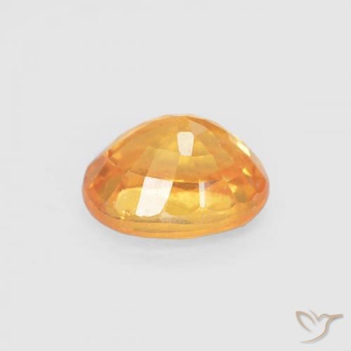 Grenat Spessartite Orange moyen naturelle ovale, 0.54 ct, VS