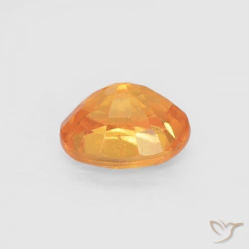 Grenat Spessartite Orange moyen naturelle ovale, 0.50 ct, VS