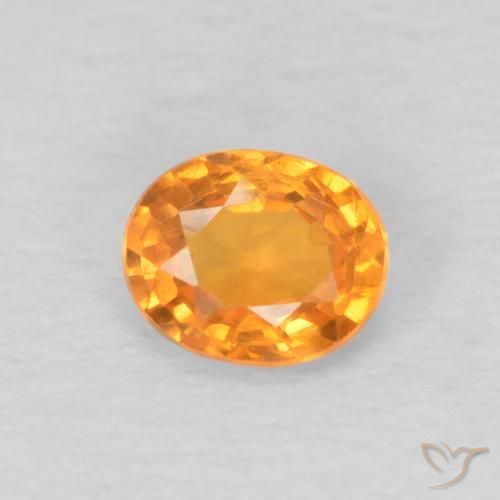 0.47ct Naturel Miel Orange Grenat Spessartite, ovale, VS