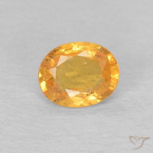0.41ct Naturel Orange vif Grenat Spessartite, ovale, VS-SI