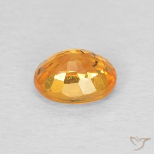 Grenat Spessartite Miel Orange naturelle ovale, 0.56 ct, VS-SI