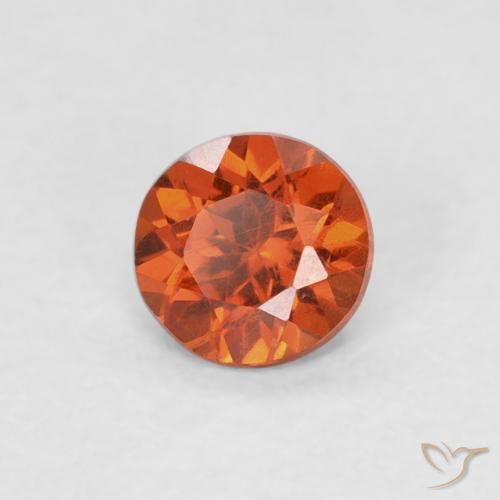 Grenat Spessartite Orange feu naturelle Tour, 0.39 ct, SI