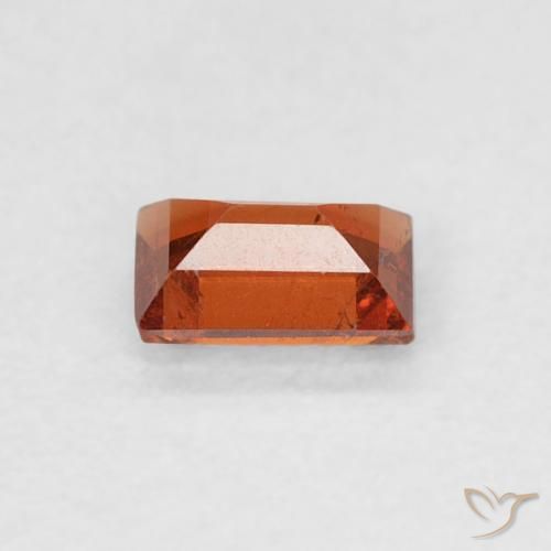 Grenat Spessartite Orange rougeâtre naturelle Baquette, 0.30 ct, SI