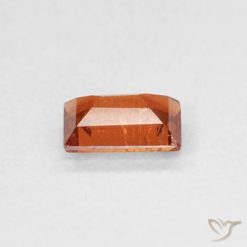 Grenat Spessartite Orange moyen naturelle Baquette, 0.56 ct, SI