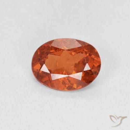 0.82ct Naturel Orange chaud Grenat Spessartite, ovale, SI