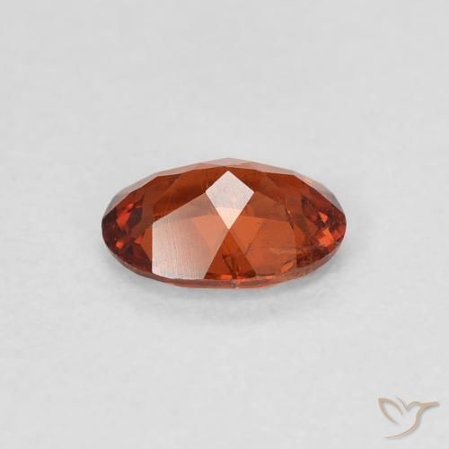 Grenat Spessartite Orange foncé naturelle ovale, 0.70 ct, SI-I1