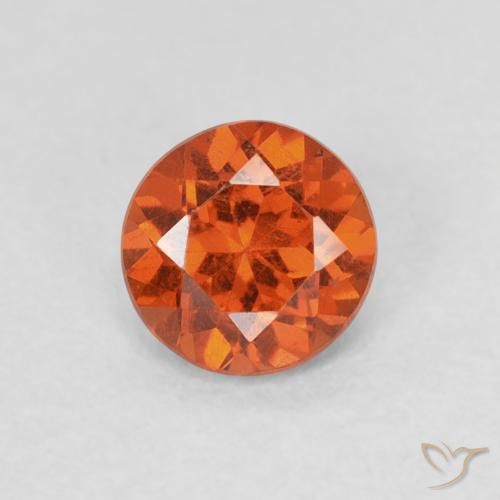 0.65ct Naturel Orange rougeâtre Grenat Spessartite, Tour, SI