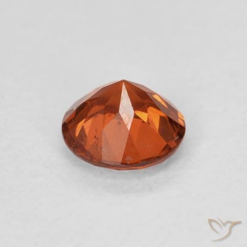 Grenat Spessartite Orange rougeâtre naturelle Tour, 0.65 ct, SI