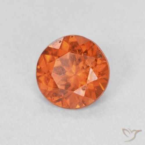 Grenat Spessartite Ambre orange naturelle Tour, 0.37 ct, SI