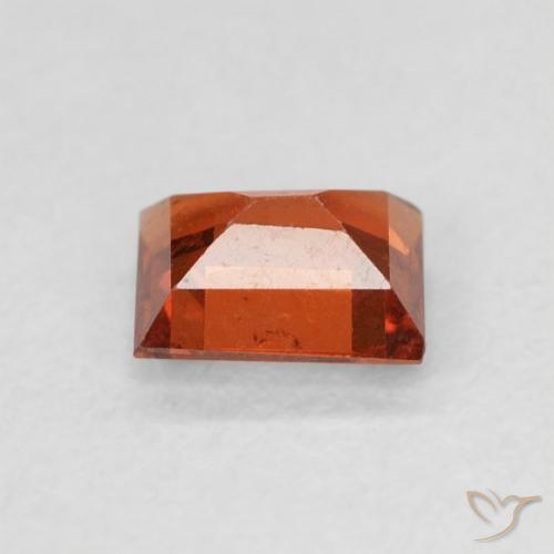 Grenat Spessartite Orange feu naturelle Baquette, 0.67 ct, VS