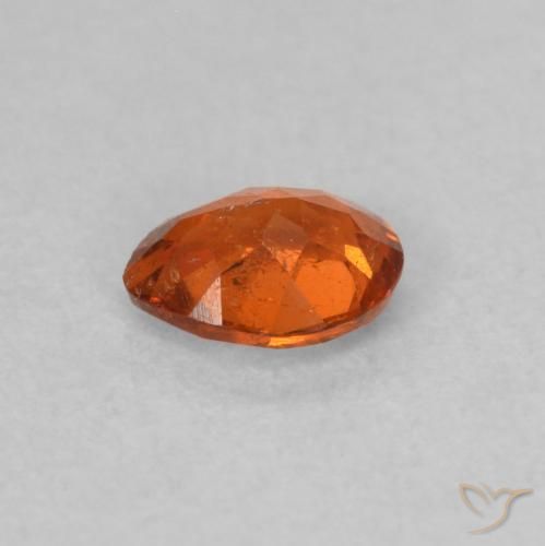 Grenat Spessartite Orange foncé naturelle En forme de poire, 0.39 ct, SI
