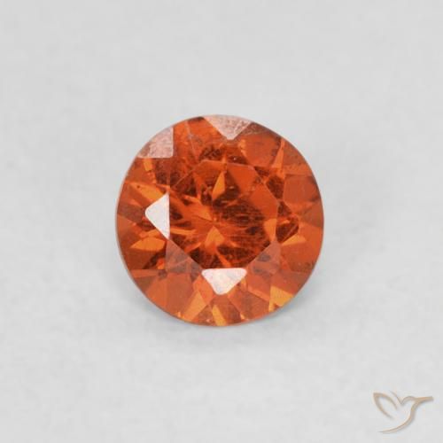 Grenat Spessartite Orange moyen naturelle Tour, 0.34 ct, SI