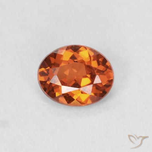 0.36ct Naturel Orange rougeâtre Grenat Spessartite, ovale, VS