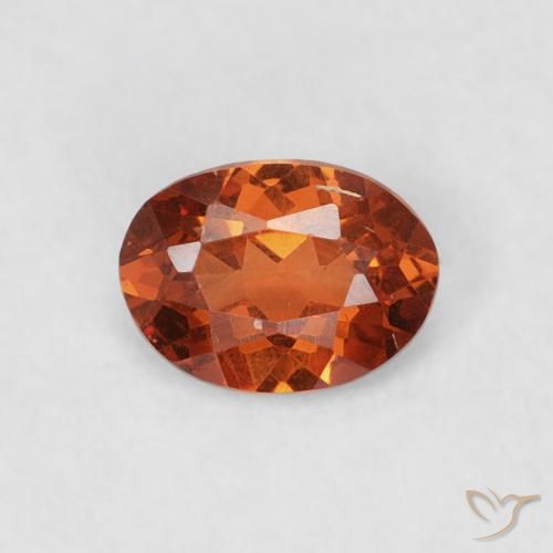 0.39ct Naturel Orange foncé Grenat Spessartite, ovale, SI