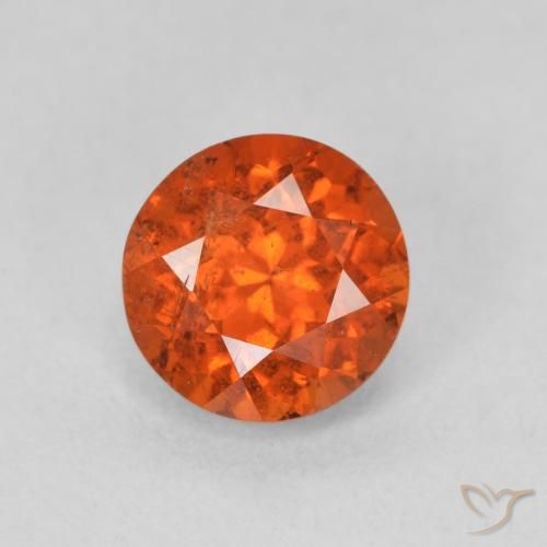 1.85ct Naturel Orange rougeâtre Grenat Spessartite, Tour, SI