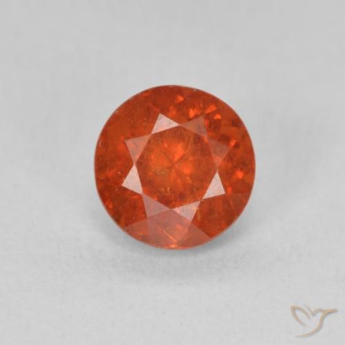 1.57ct Naturel Orange rougeâtre Grenat Spessartite, Tour, SI