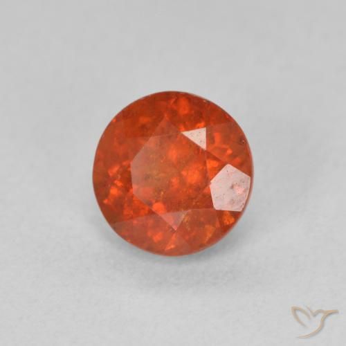 Grenat Spessartite Orange rougeâtre naturelle Tour, 1.57 ct, SI