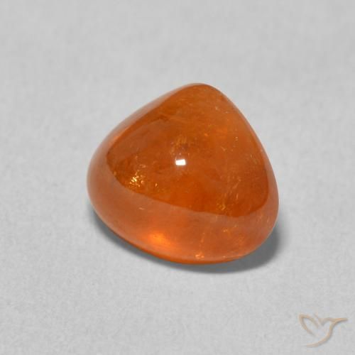 Grenat Spessartite Orange moyen naturelle En forme de poire, 3.14 ct, Transparent