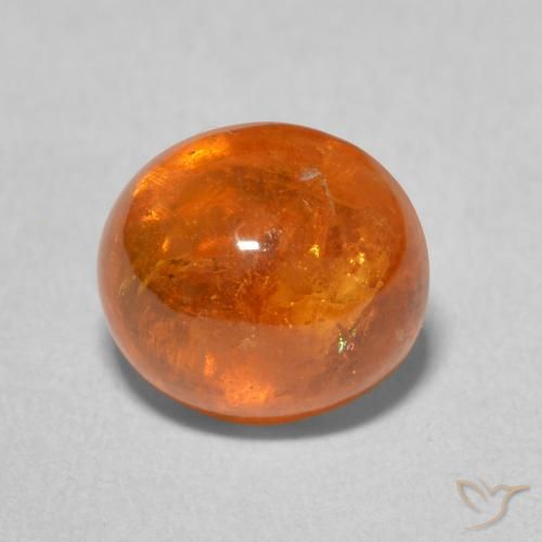 4.57ct Naturel Orange feu Grenat Spessartite, ovale, Transparent