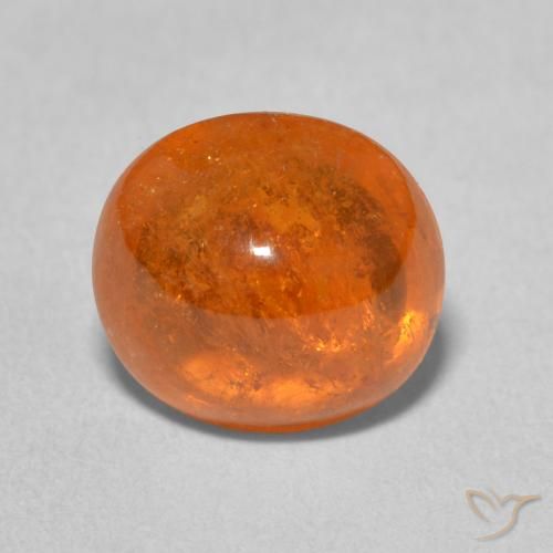 4.52ct Naturel Orange vif Grenat Spessartite, ovale, Transparent