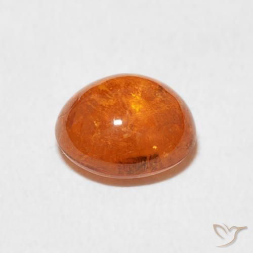 Grenat Spessartite Orange moyen naturelle ovale, 2.63 ct, Transparent