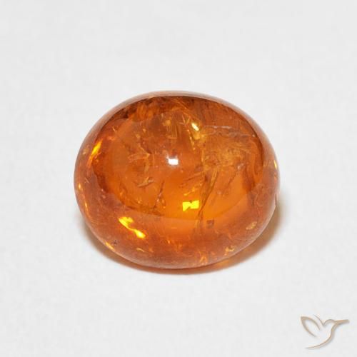 3.25ct Naturel Orange feu Grenat Spessartite, ovale, Transparent