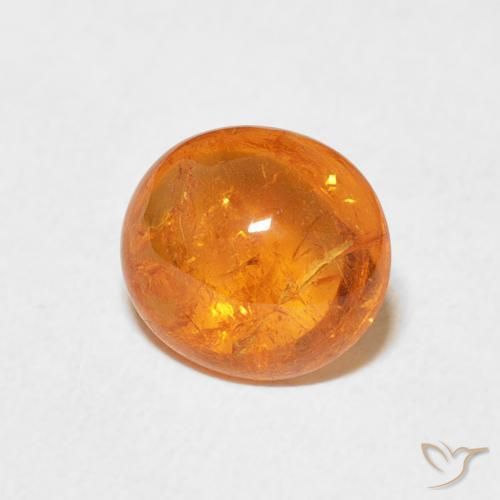 Grenat Spessartite Orange moyen naturelle ovale, 2.37 ct, Transparent