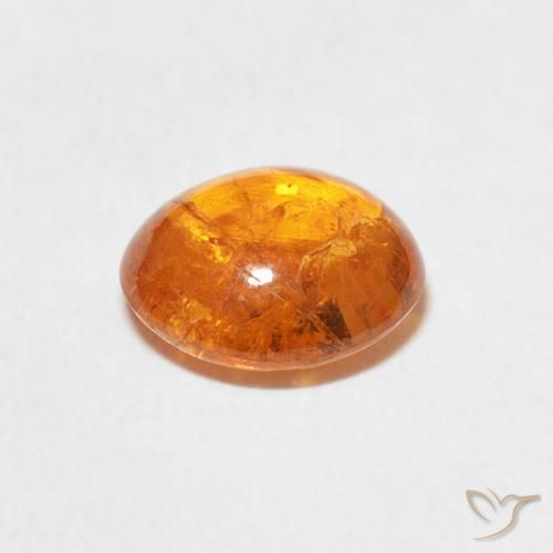 Grenat Spessartite Orange moyen naturelle ovale, 2.37 ct, Transparent