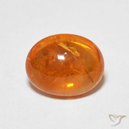 3.24ct Naturel Orange moyen Grenat Spessartite, ovale, Transparent