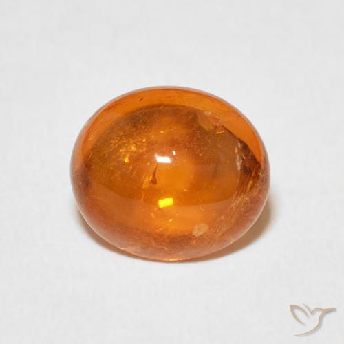3.45ct Naturel Orange feu Grenat Spessartite, ovale, Transparent