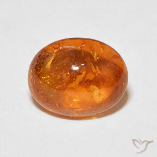 4.38ct Naturel Orange moyen Grenat Spessartite, ovale, Transparent