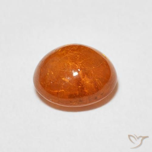 Grenat Spessartite Orange moyen naturelle ovale, 2.48 ct, Transparent