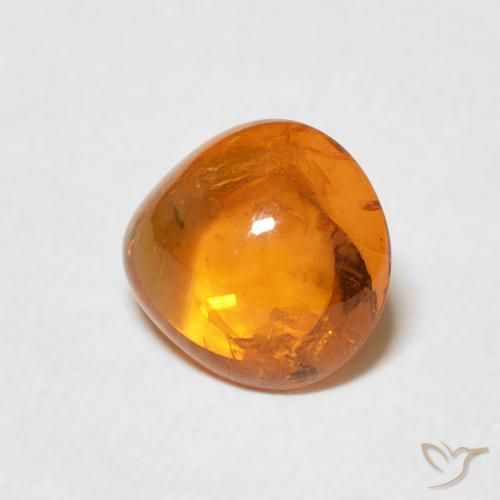 Grenat Spessartite Orange rougeâtre naturelle En forme de poire, 1.70 ct, Transparent