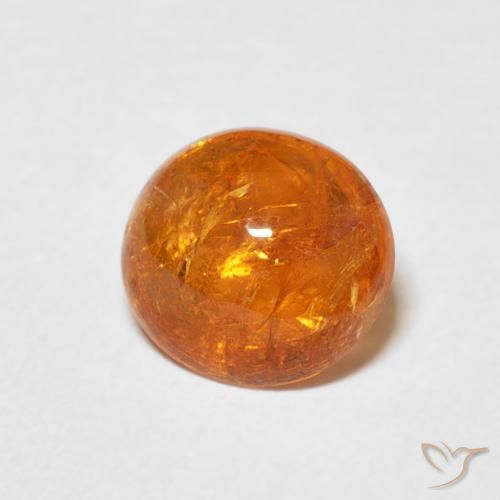 Grenat Spessartite Ambre orange naturelle ovale, 2.53 ct, Transparent