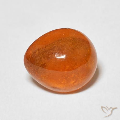 Grenat Spessartite Orange moyen naturelle En forme de poire, 3.04 ct, Transparent