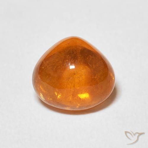 Grenat Spessartite Ambre orange naturelle En forme de poire, 2.21 ct, Transparent