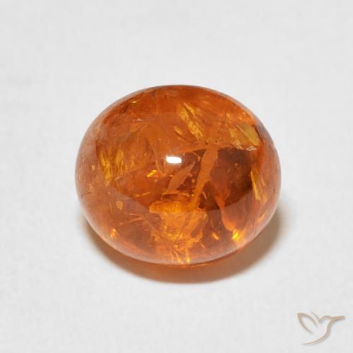 3.49ct Naturel Orange foncé Grenat Spessartite, ovale, Transparent