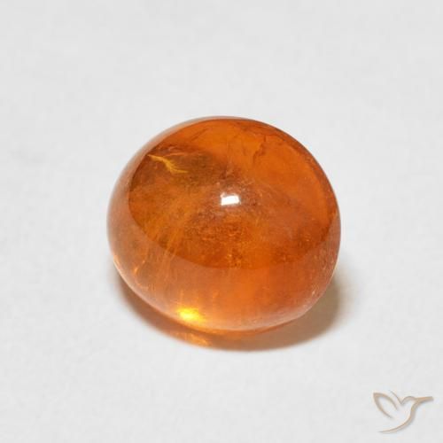 Grenat Spessartite Orange moyen naturelle ovale, 2.84 ct, Transparent