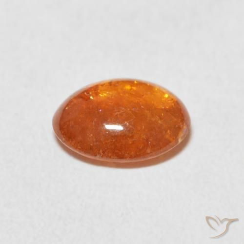 Grenat Spessartite Orange moyen naturelle ovale, 1.91 ct, Transparent