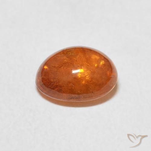 Grenat Spessartite Orange moyen naturelle ovale, 2.05 ct, Transparent