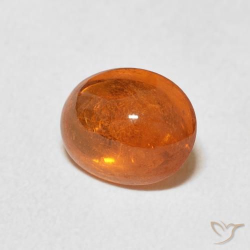 Grenat Spessartite Orange moyen naturelle ovale, 2.37 ct, Transparent