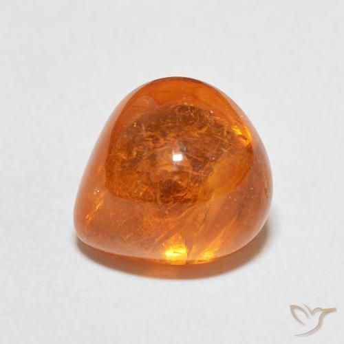6.45ct Naturel Orange foncé Grenat Spessartite, En forme de poire, Transparent