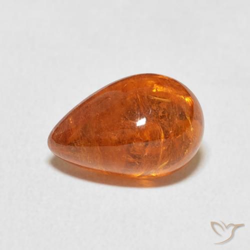 4.10ct Naturel Ambre orange Grenat Spessartite, ovale, Transparent