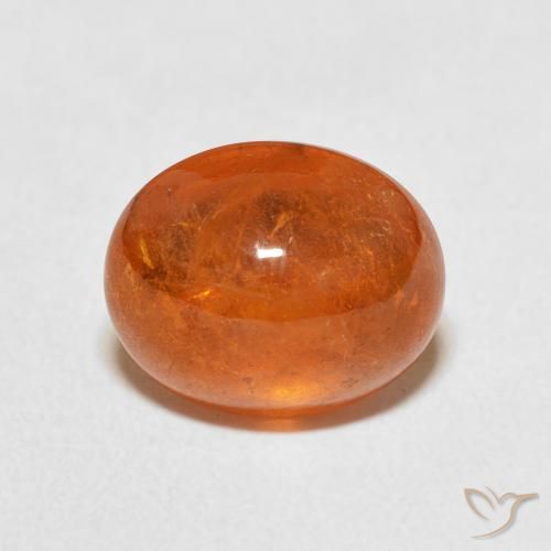 5.83ct Naturel Orange rougeâtre Grenat Spessartite, ovale, Transparent